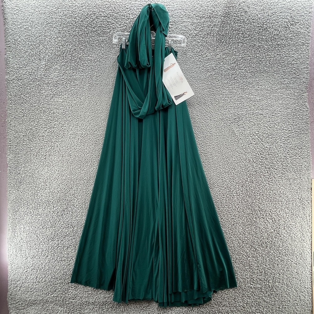 Twobirds Dress Size A 0-12 Green Convertible Wrap Maxi Multiway Strap Bridesmaid
